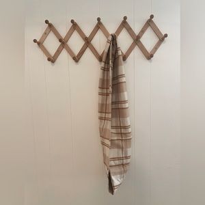 Cozy plaid infinity wrap scarf